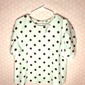 Never worn Polka Dot Blouse